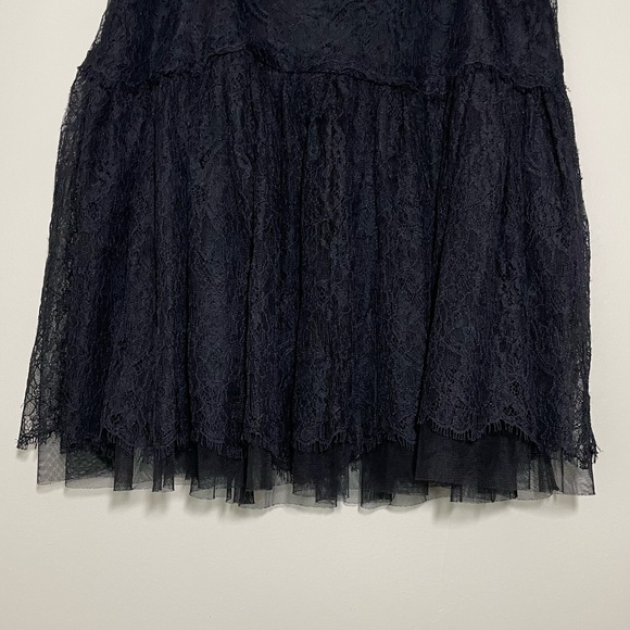 Ralph Lauren Rugby Mesh & Lace Tiered Mini Skirt - Picture 3 of 7